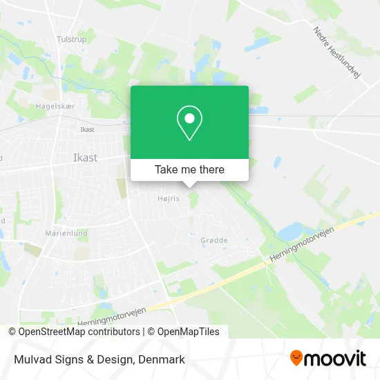 Mulvad Signs & Design map
