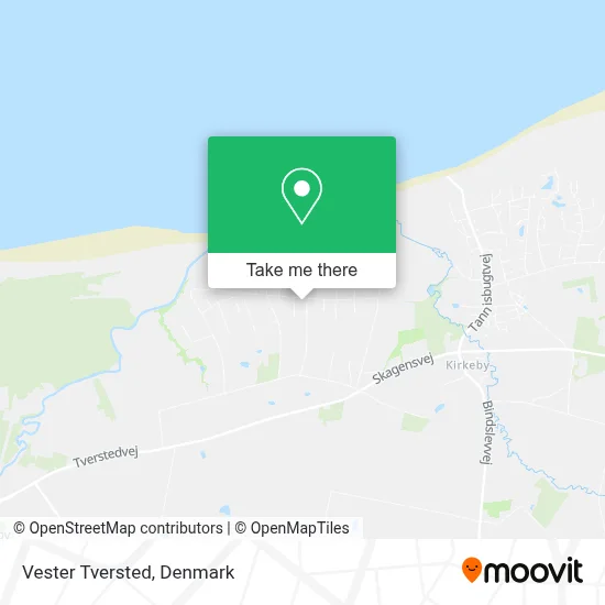 Vester Tversted map