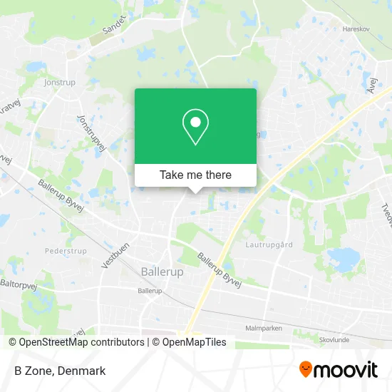 B Zone map