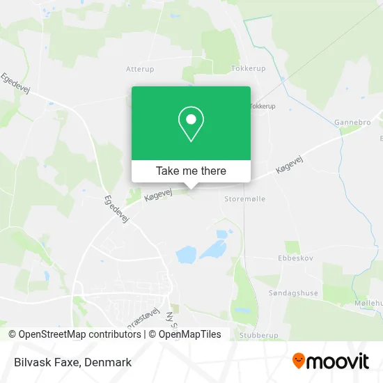 Bilvask Faxe map