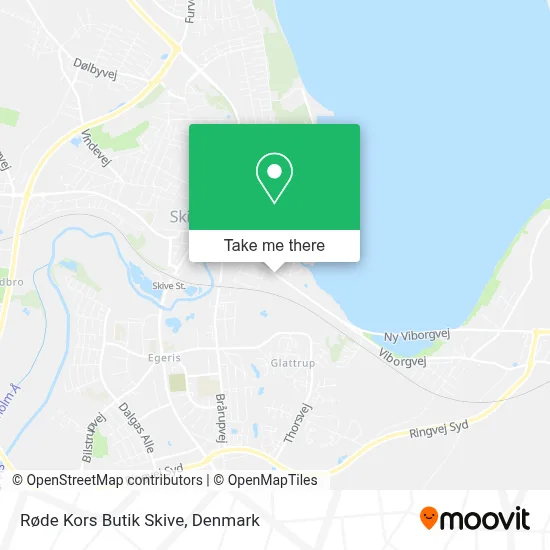 Røde Kors Butik Skive map
