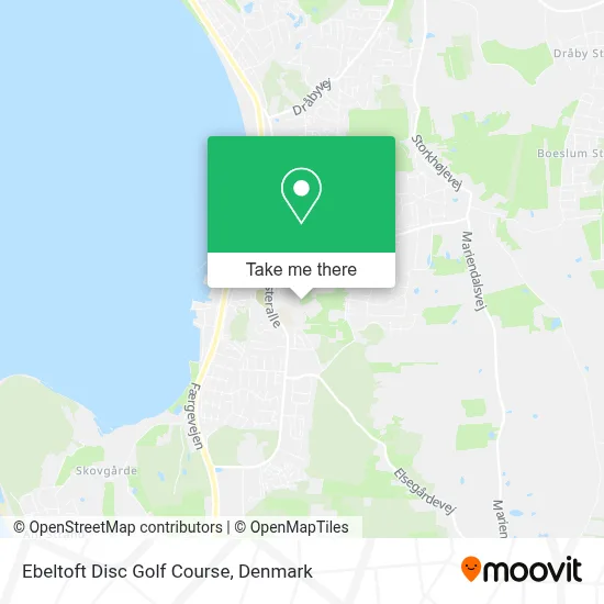 Ebeltoft Disc Golf Course map
