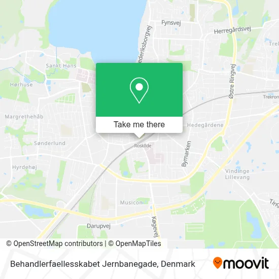 Behandlerfaellesskabet Jernbanegade map