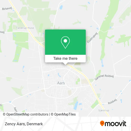 Zency Aars map