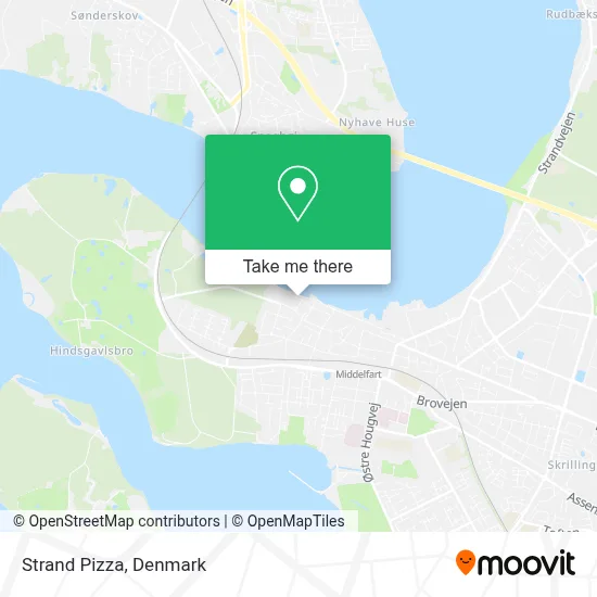 Strand Pizza map