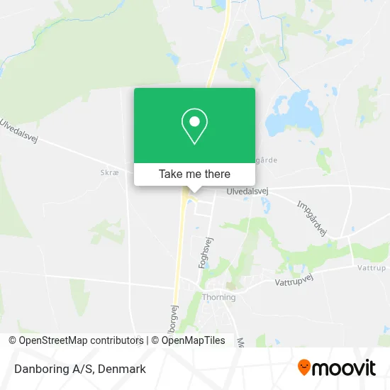 Danboring A/S map
