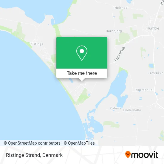 Ristinge Strand map