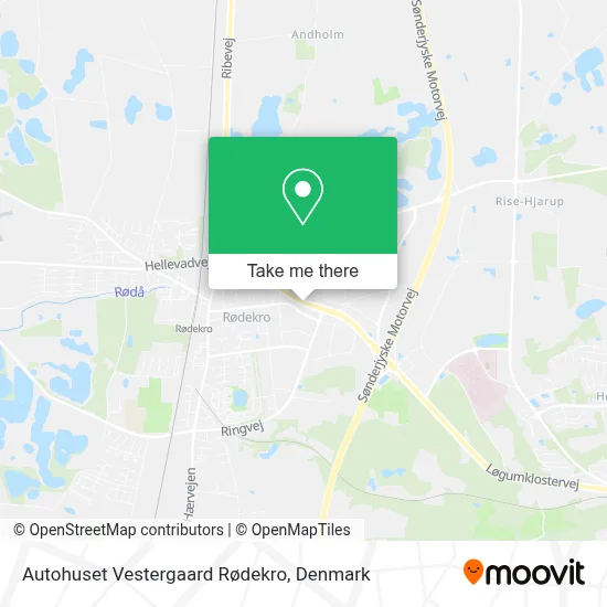 Autohuset Vestergaard Rødekro map