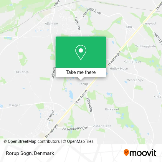Rorup Sogn map