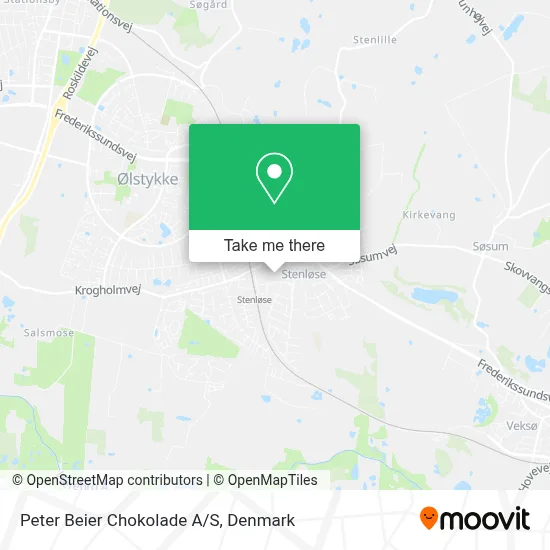 Peter Beier Chokolade A/S map