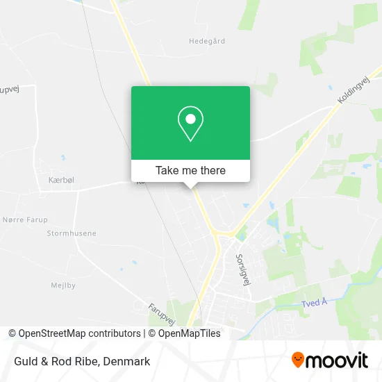 Guld & Rod Ribe map