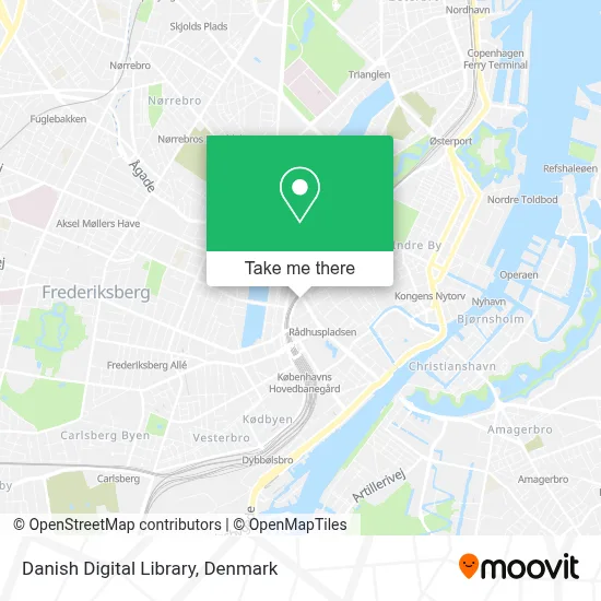 Danish Digital Library map