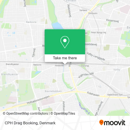 CPH Drag Booking map