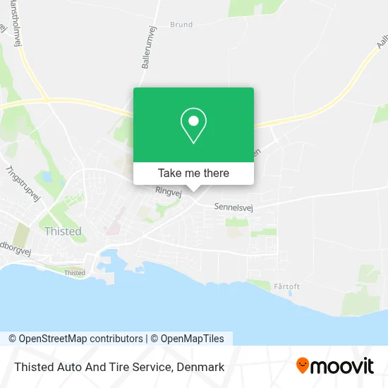 Thisted Auto And Tire Service map