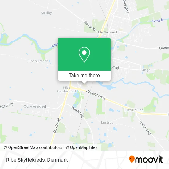 Ribe Skyttekreds map