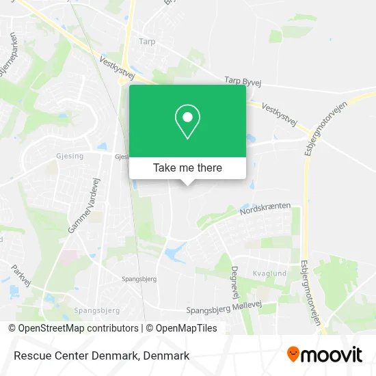 Rescue Center Denmark map