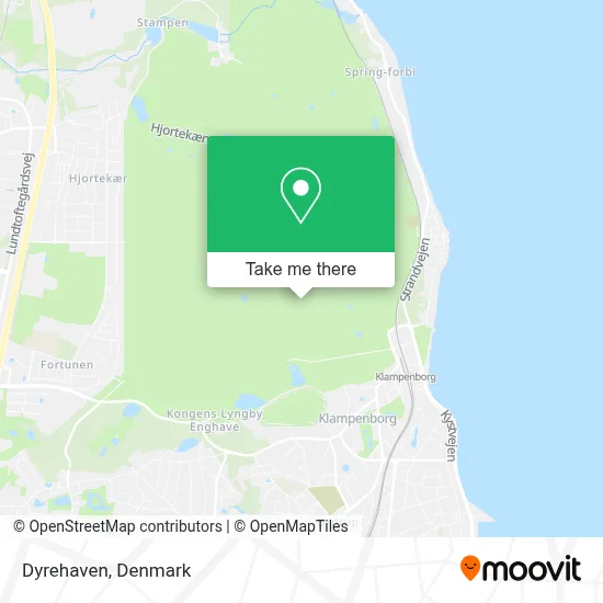 Dyrehaven map