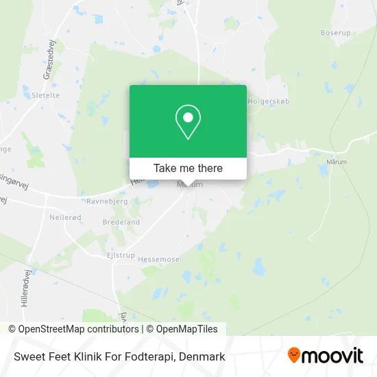 Sweet Feet Klinik For Fodterapi map