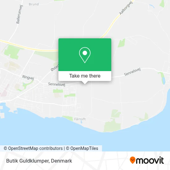 Butik Guldklumper map