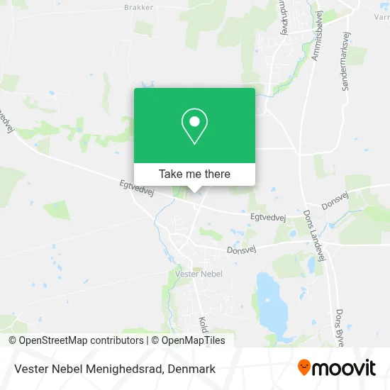 Vester Nebel Menighedsrad map