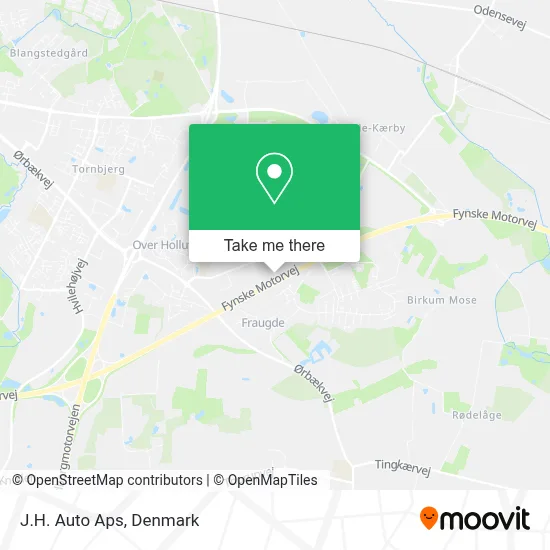 J.H. Auto Aps map
