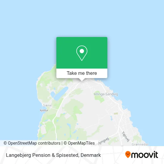 Langebjerg Pension & Spisested map