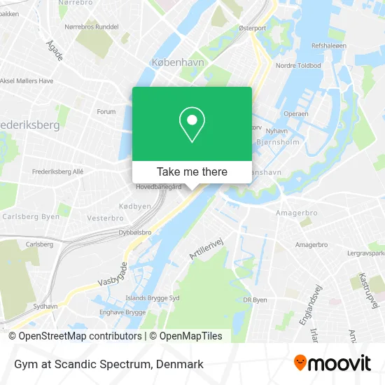 Gym at Scandic Spectrum map