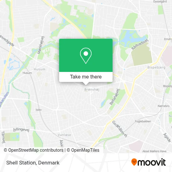 Shell Station map