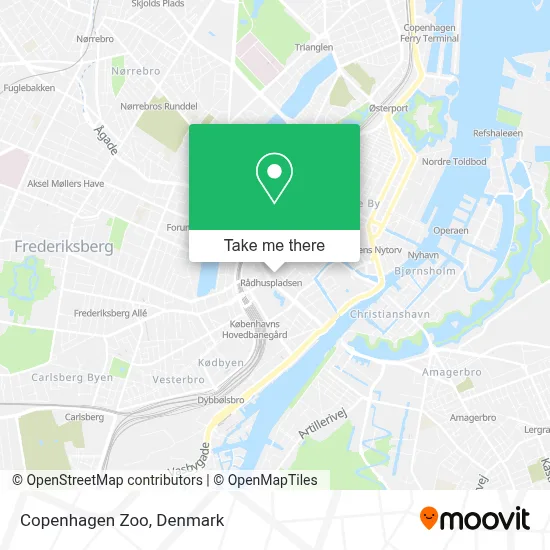 Copenhagen Zoo map