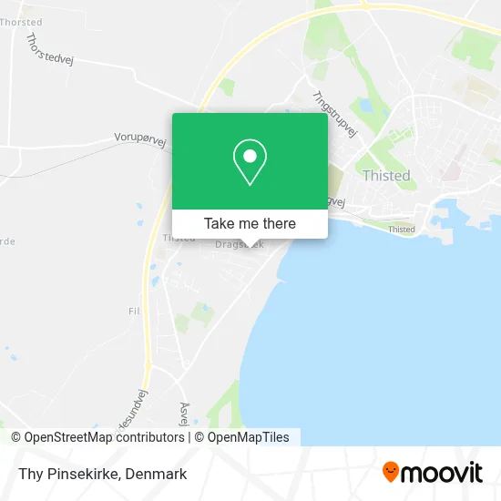 Thy Pinsekirke map
