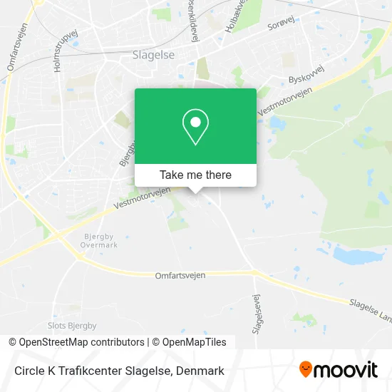 Circle K Trafikcenter Slagelse map