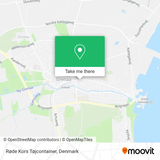 Røde Kors Tøjcontainer map