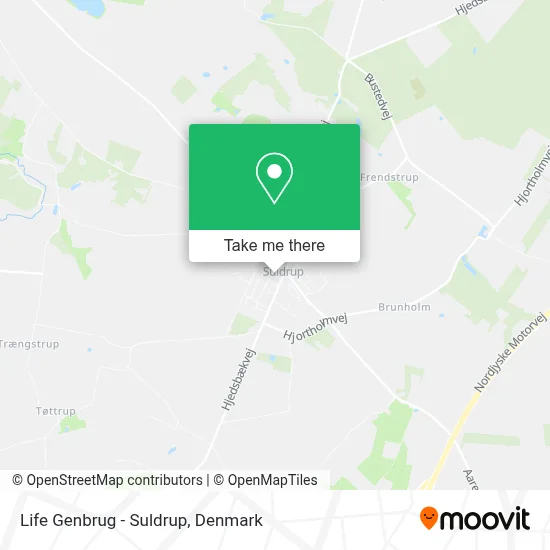 Life Genbrug - Suldrup map