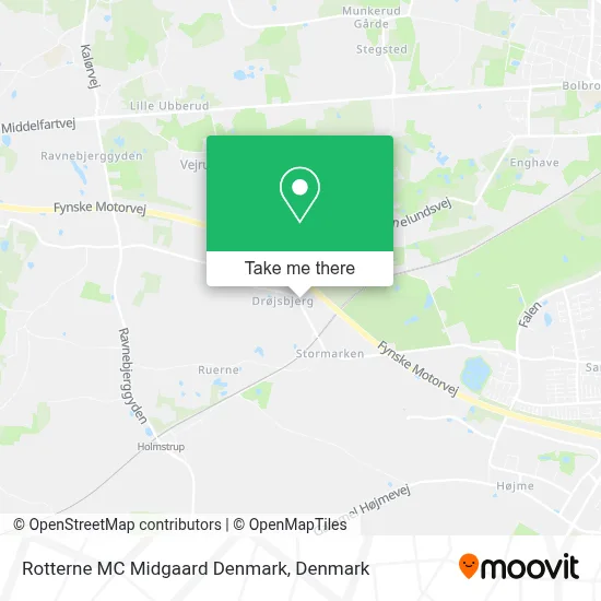 Rotterne MC Midgaard Denmark map