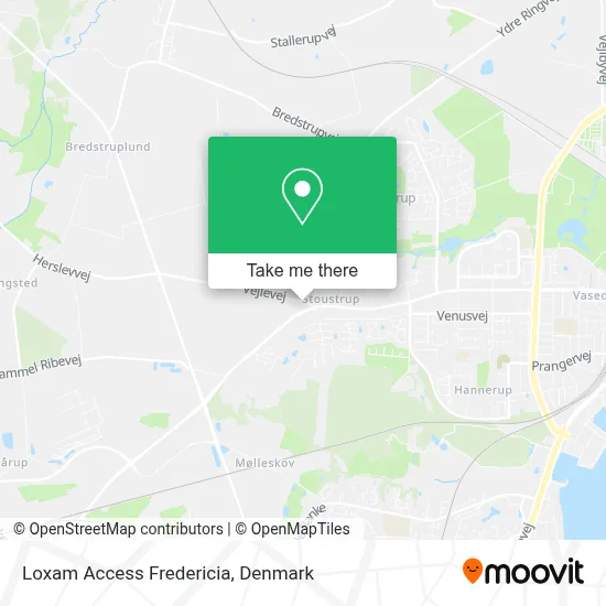 Loxam Access Fredericia map