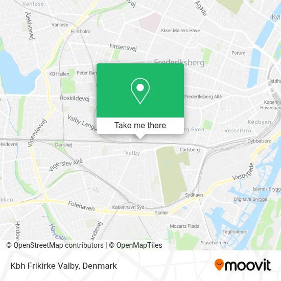 Kbh Frikirke Valby map