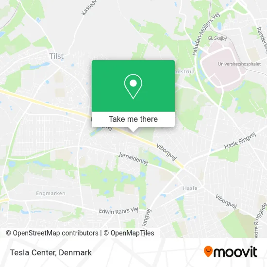 Tesla Center map