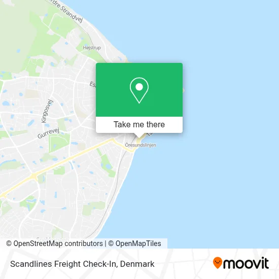 Scandlines Freight Check-In map