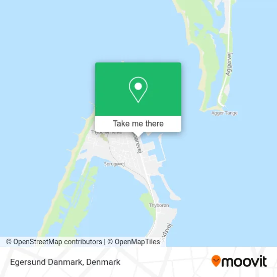 Egersund Danmark map