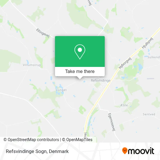 Refsvindinge Sogn map