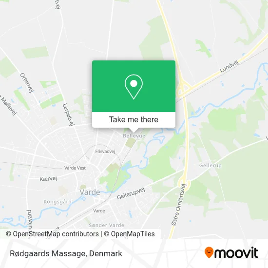 Rødgaards Massage map