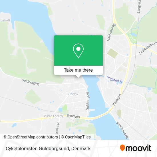 Cykelblomsten Guldborgsund map