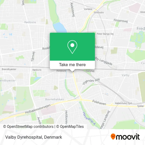 Valby Dyrehospital map