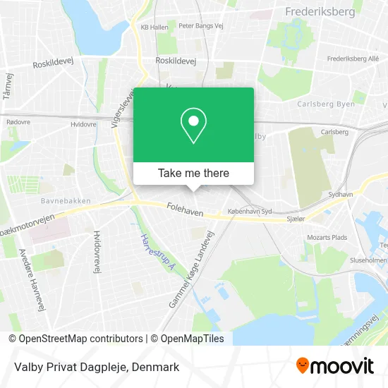 Valby Privat Dagpleje map