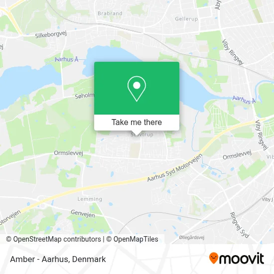 Amber - Aarhus map
