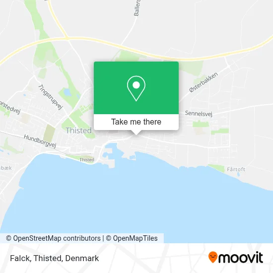 Falck, Thisted map
