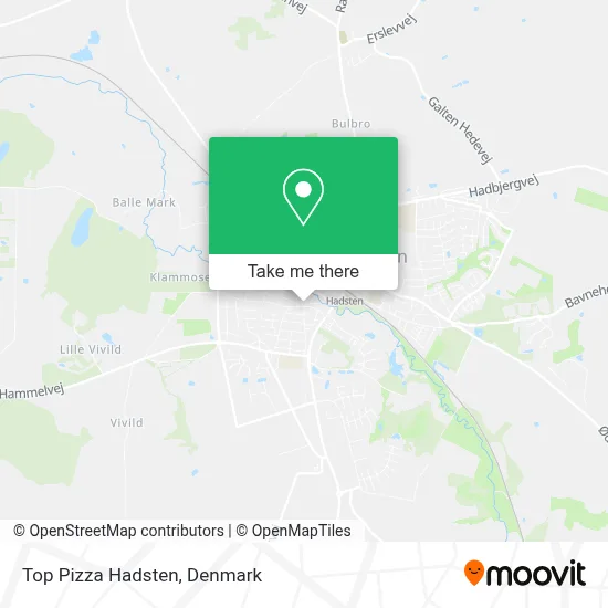 Top Pizza Hadsten map
