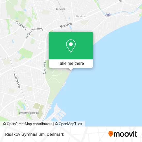 Risskov Gymnasium map