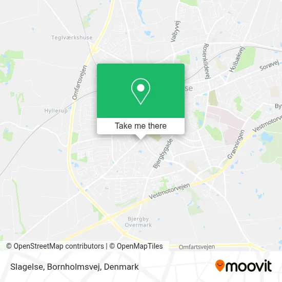 Slagelse, Bornholmsvej map