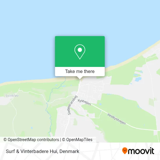 Surf & Vinterbadere Hui map